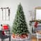 8ft. Unlit Snowed French Alps Mountain Pine Artificial Christmas Tree with Pinecones